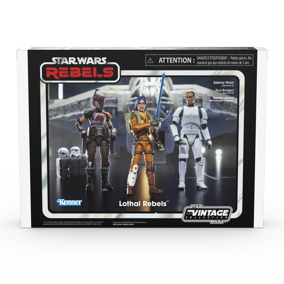 Vintage Hasbro Star Wars Pre-Order Pre-Order VC425, 426 & 427 Lothal Rebels Set 3 Pack (Ezra, Sabine & Kanan) - Hasbro Vintage Collection (2027)