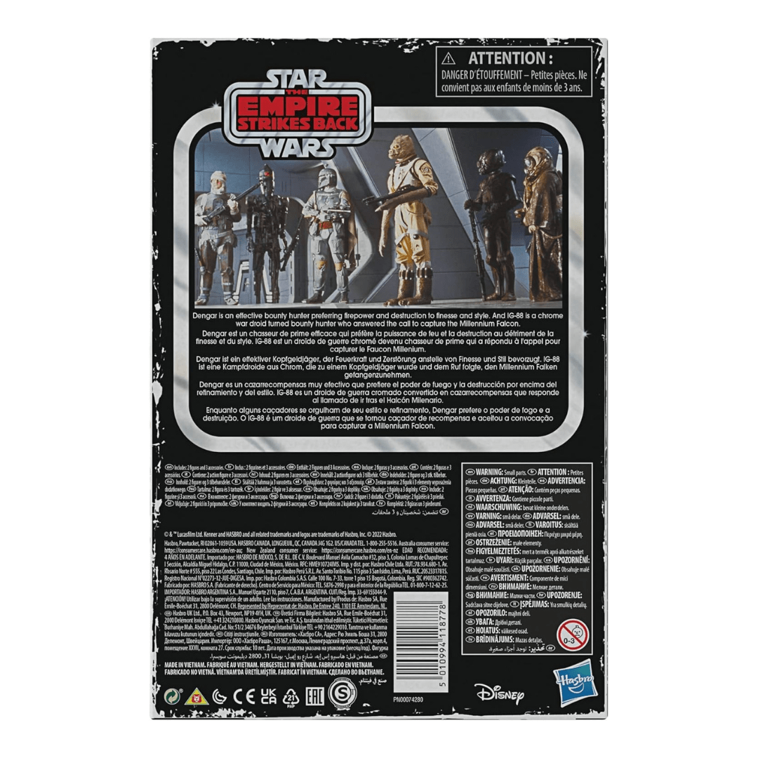 Vintage Hasbro Star Wars Retro Collection Dengar & IG-88 (ESB) - Retro Collection Special Action Figure 2-Pack