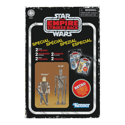 Vintage Hasbro Star Wars Retro Collection Dengar & IG-88 (ESB) - Retro Collection Special Action Figure 2-Pack