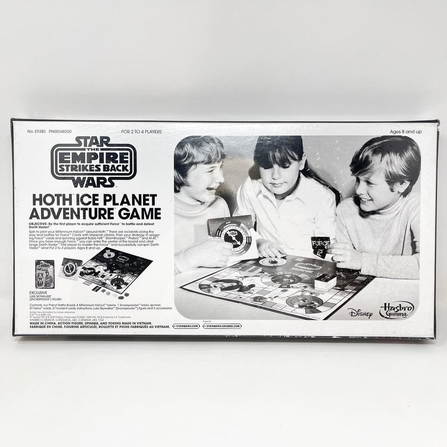 Vintage Hasbro Star Wars Retro Collection Hoth Ice Planet Game w/ Luke Skywalker (Snowspeeder)- Hasbro Retro Collection