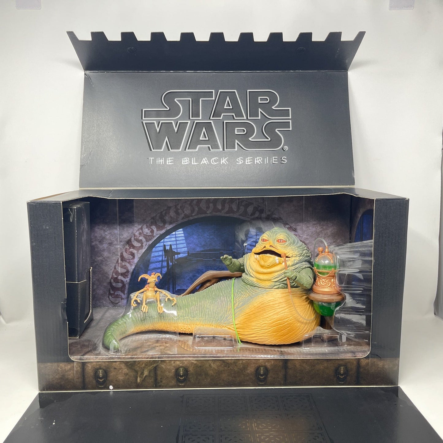 Vintage Hasbro Star Wars Throne Room with Jabba the Hutt and Salacious Crumb (SDCC 2014) - Black Series Figure Star Wars Action Figure Playset