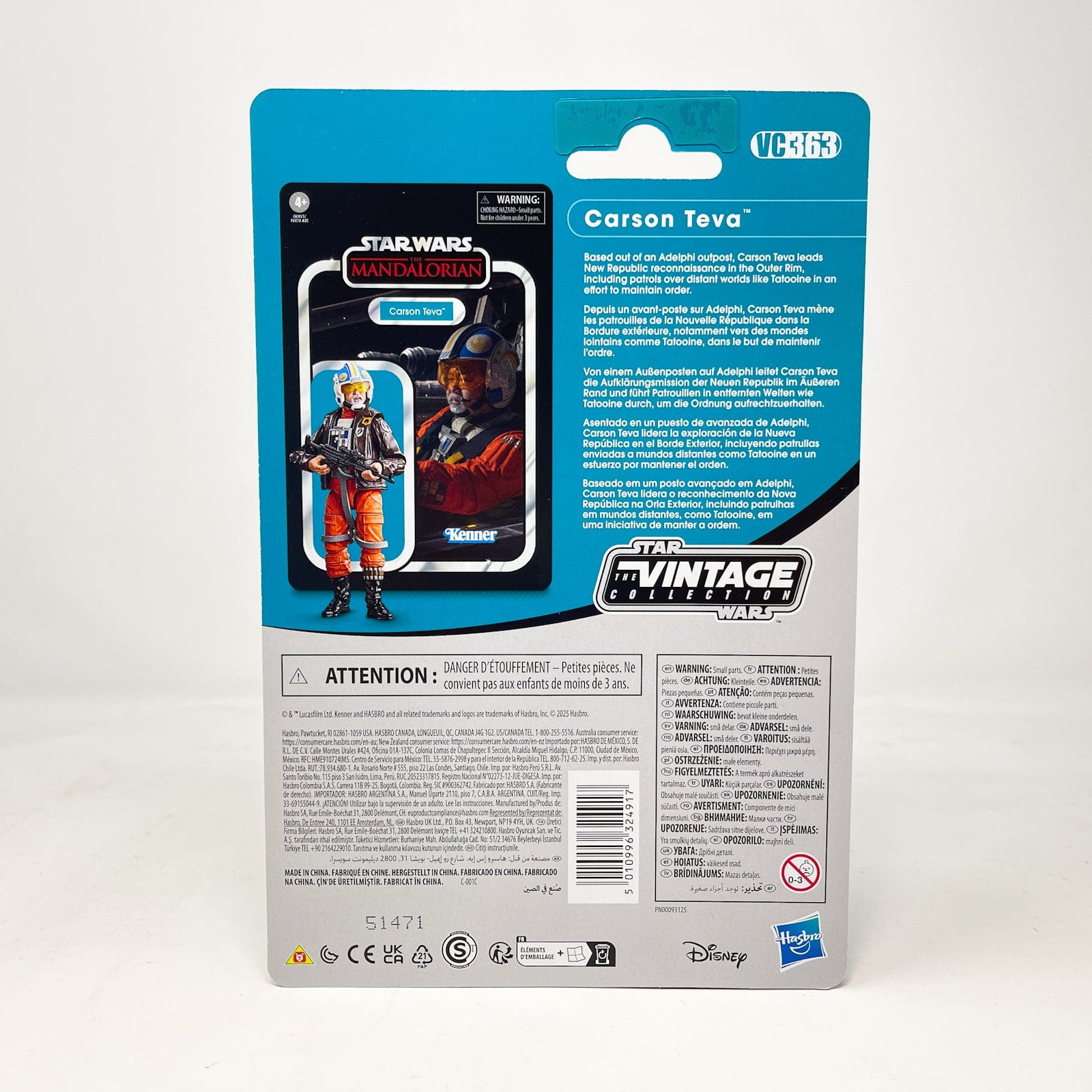 Vintage Hasbro Star Wars Vintage Collection Carded Autographed VC363 Carson Teva - The Vintage Collection