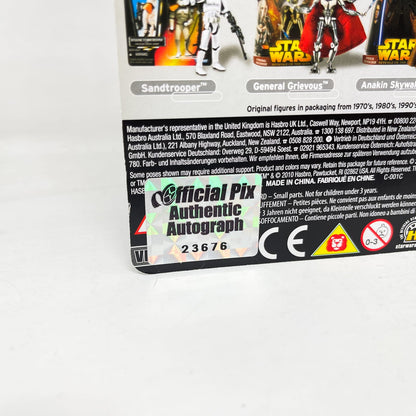 Vintage Hasbro Star Wars Vintage Collection Carded Ewan McGregor Autographed VC016 Obi Wan Kenobi FOIL ROTS 2010 - Hasbro The Vintage Collection