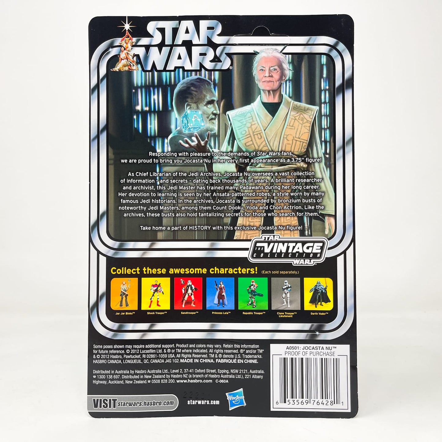 Vintage Hasbro Star Wars Vintage Collection Carded Jocasta Nu - Brian's Toys Exclusive - Hasbro Vintage Collection (2012)