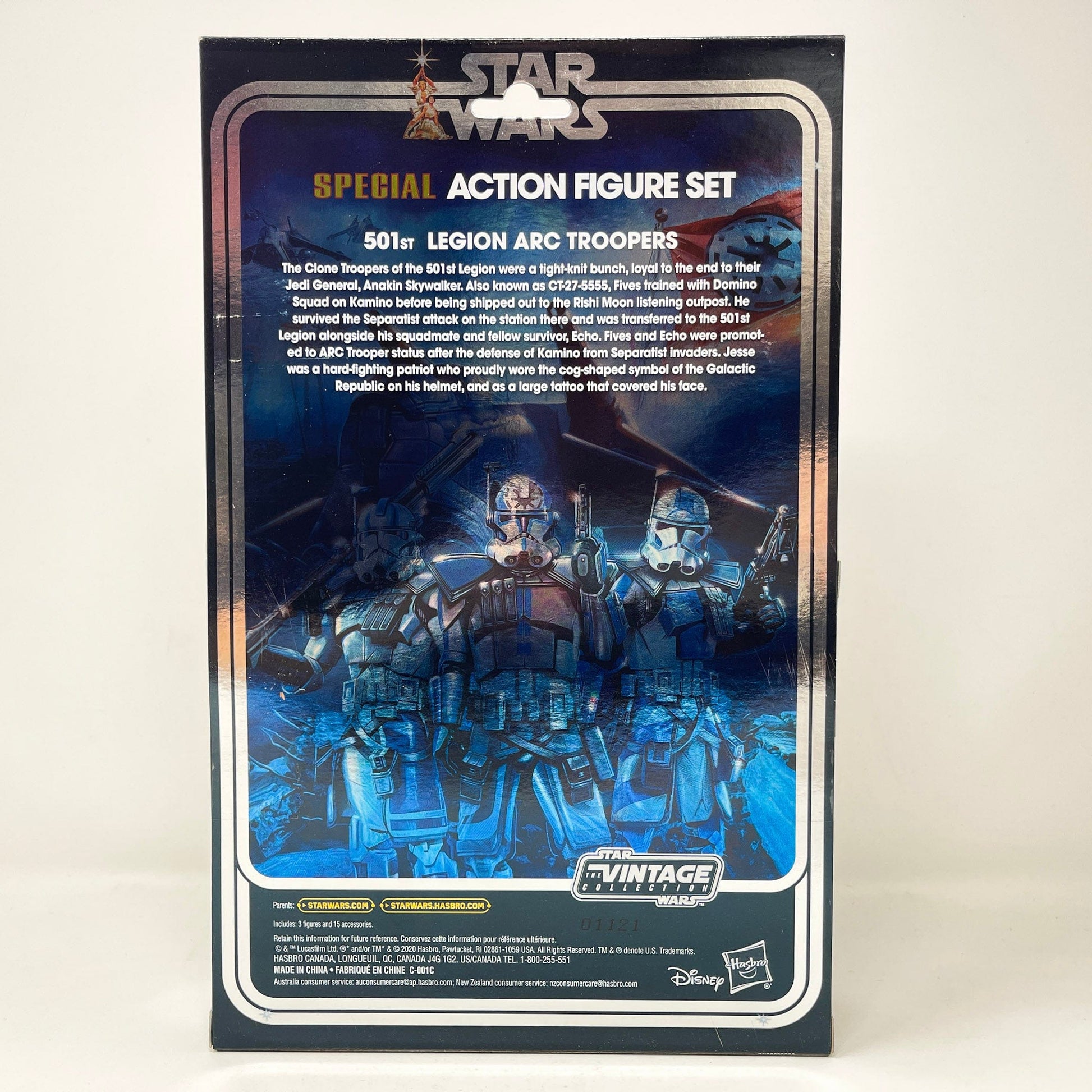 Vintage Hasbro Star Wars Vintage Collection Carded VC 501st Legion ARC Troopers Set (2020) Pulse Excl. - The Vintage Collection Special Action Figure 3-Pack