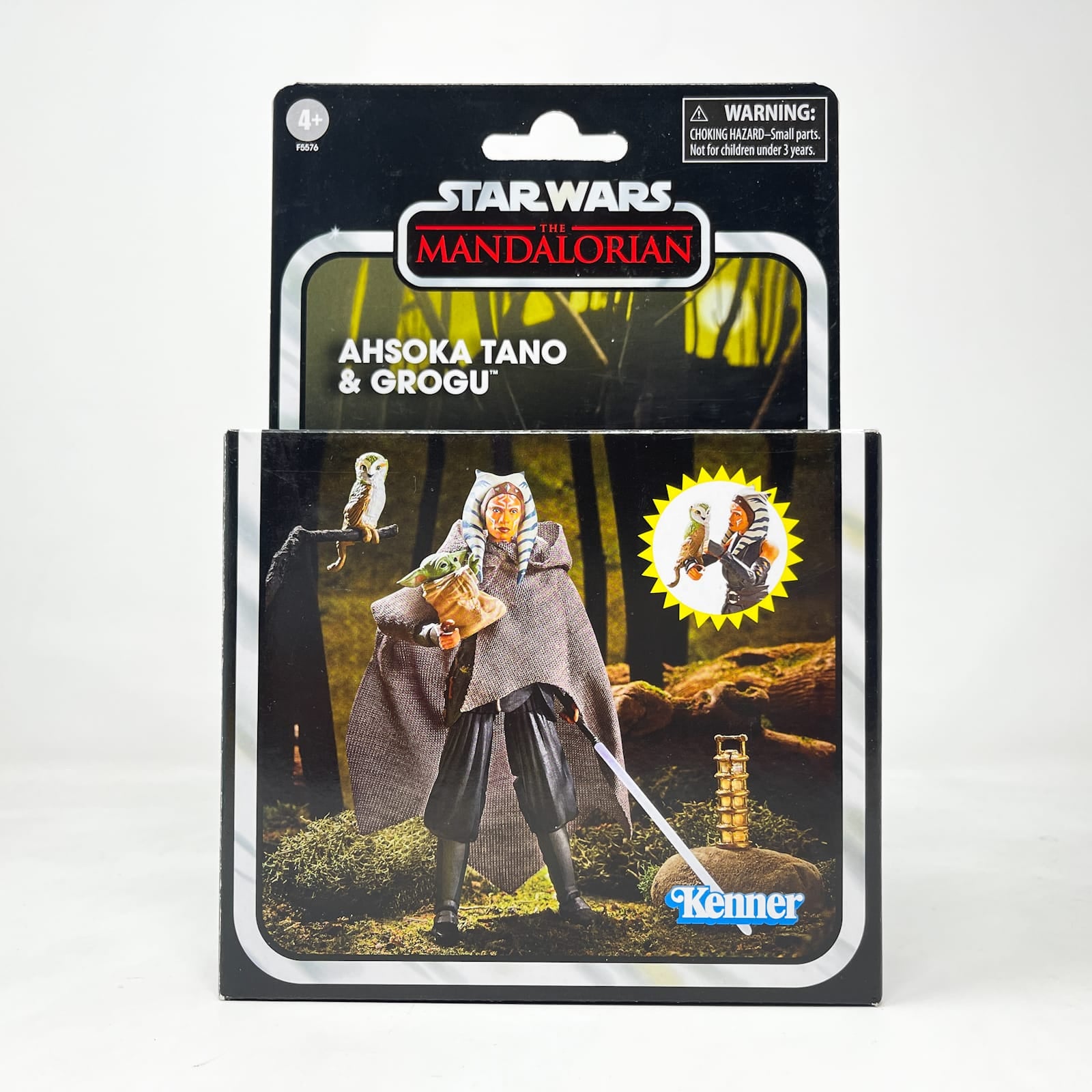 Vintage Hasbro Star Wars Vintage Collection Carded VC Ahsoka Tano & Grogu with Morai (Deluxe) - Hasbro Vintage Collection (2022)