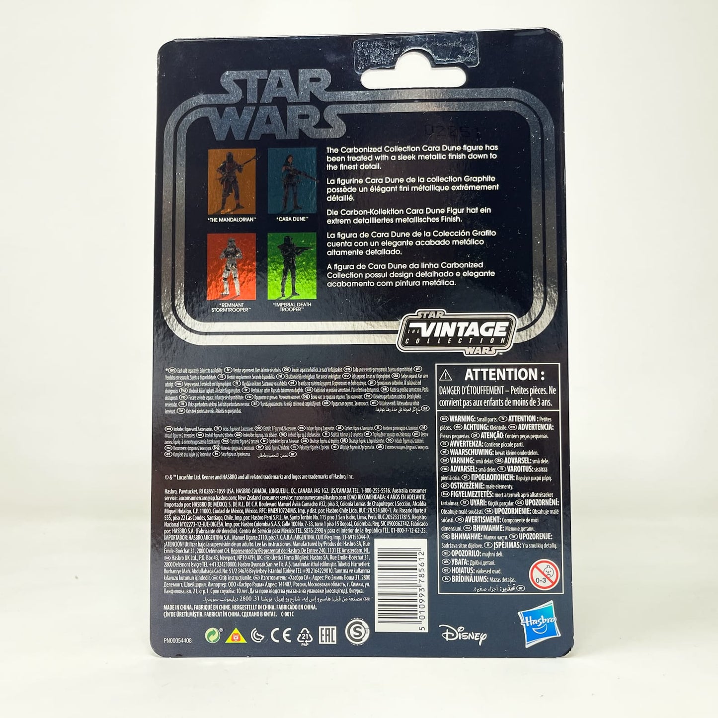 Vintage Hasbro Star Wars Vintage Collection Carded VC Cara Dune (Carbonized) - The Vintage Collection Hasbro Star Wars