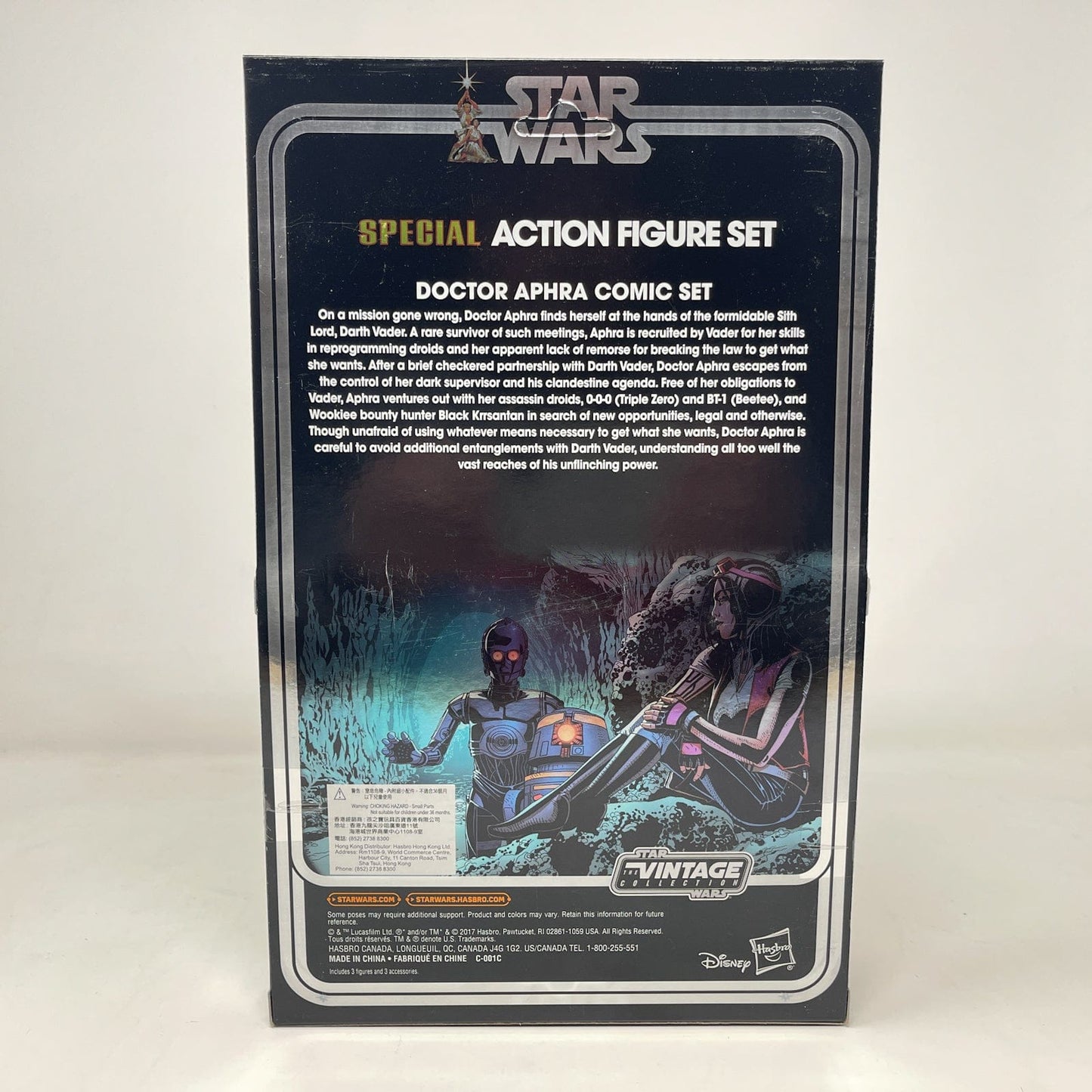 Vintage Hasbro Star Wars Vintage Collection Carded VC Doctor Aphra Comic 3-pack SDCC (Unpunched) - The Vintage Collection