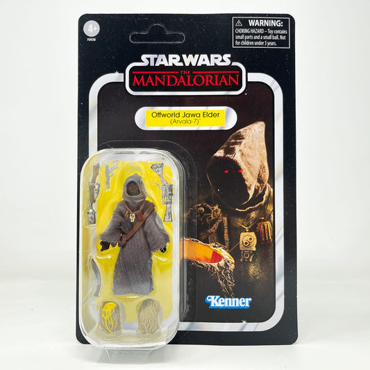 Vintage Hasbro Star Wars Vintage Collection Carded VC HAS02 Offworld Jawa Elder (Arvala-7) from Haslab Razor Crest  - Unpunched - The Vintage Collection