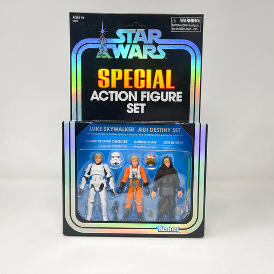Vintage Hasbro Star Wars Vintage Collection Carded VC Luke Skywalker Jedi Destiny Set (SDCC 2019) - The Vintage Collection Special Action Figure 3-Pack