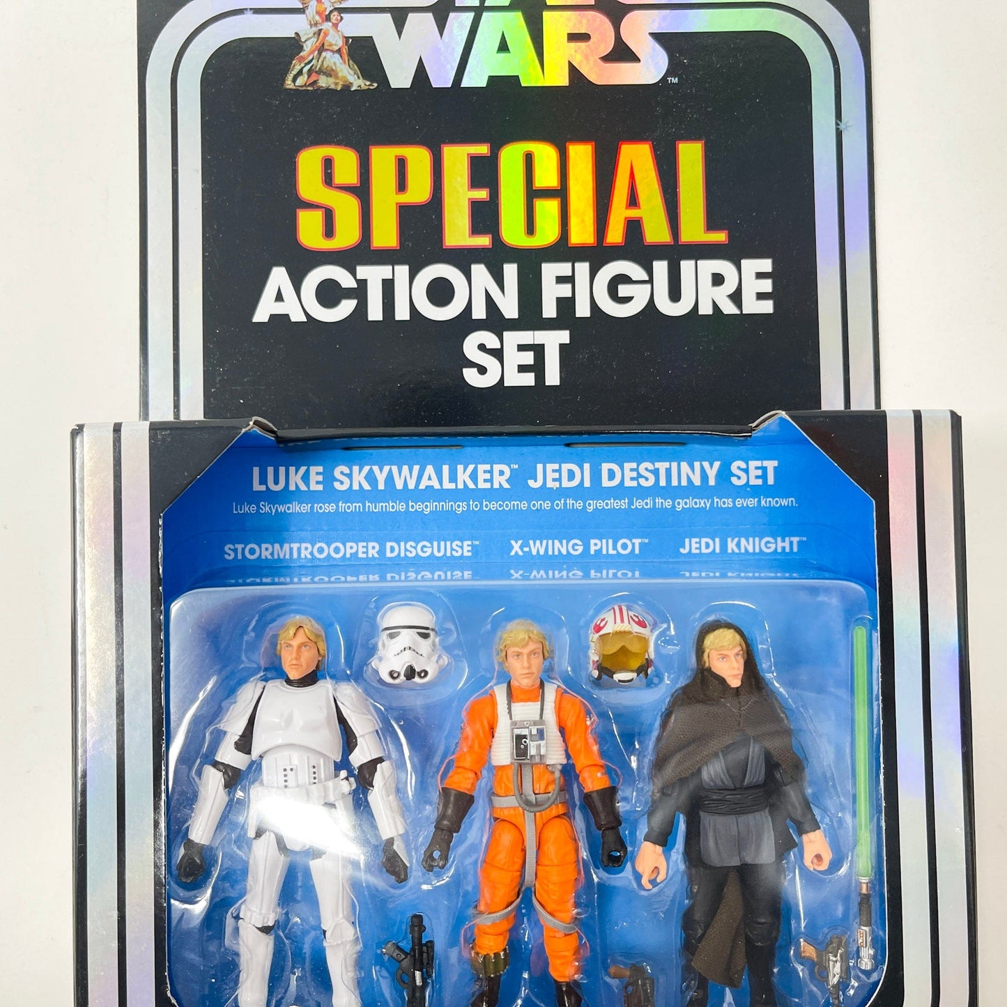 Vintage Hasbro Star Wars Vintage Collection Carded VC Luke Skywalker Jedi Destiny Set (SDCC 2019) - The Vintage Collection Special Action Figure 3-Pack