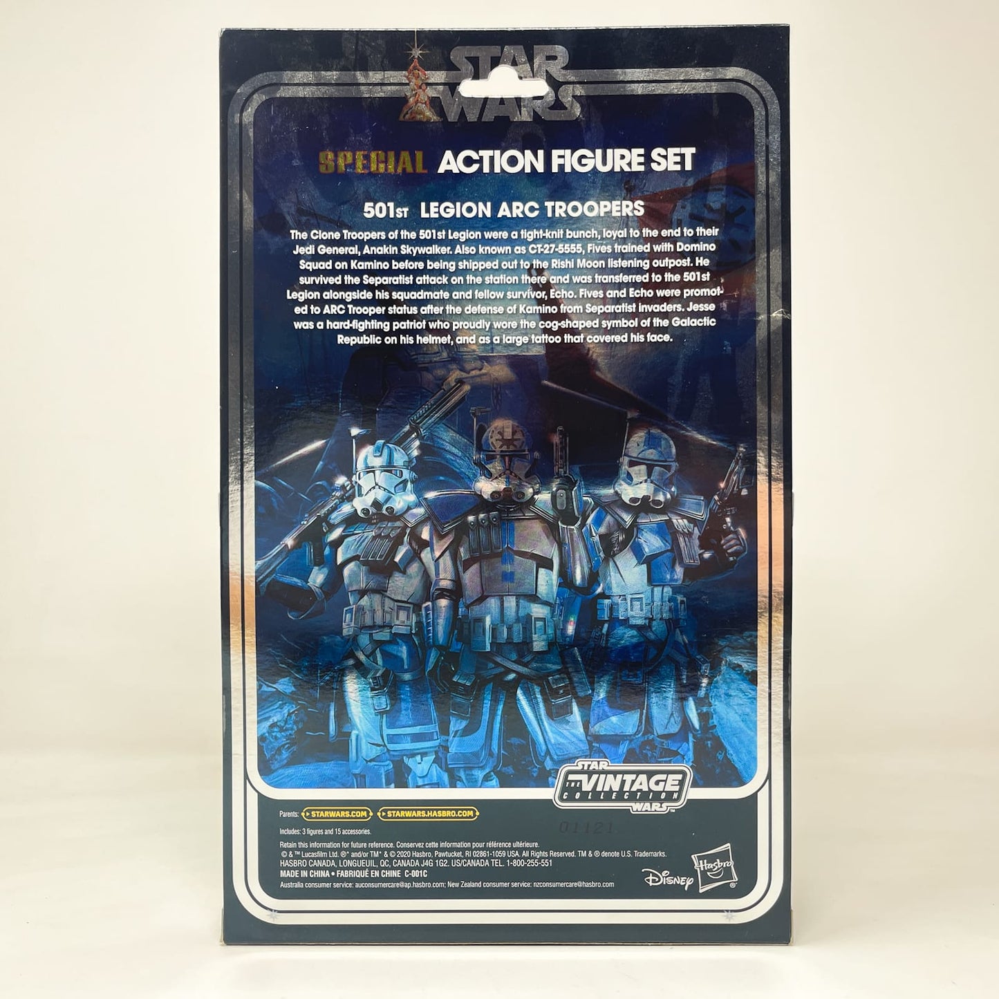 Vintage Hasbro Star Wars Vintage Collection Carded VC Multipack 501st Legion ARC Troopers Set (2020) Pulse Excl. - The Vintage Collection Special Action Figure 3-Pack