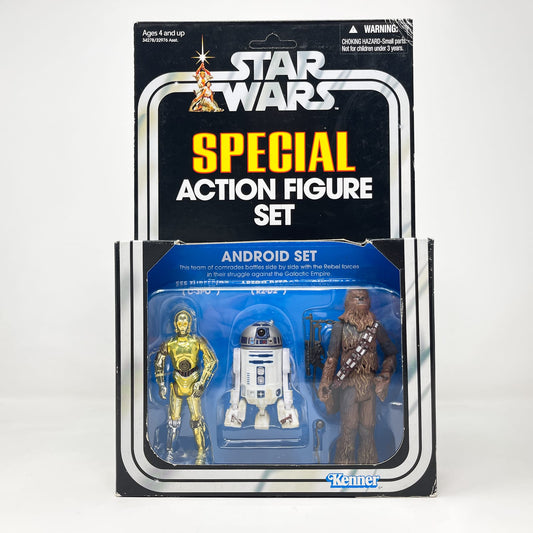 Vintage Hasbro Star Wars Vintage Collection Carded VC Multipack - Android Set - C-3PO, R2-D2, Chewbacca (2011) - Hasbro Vintage Collection Special Action Figure Set