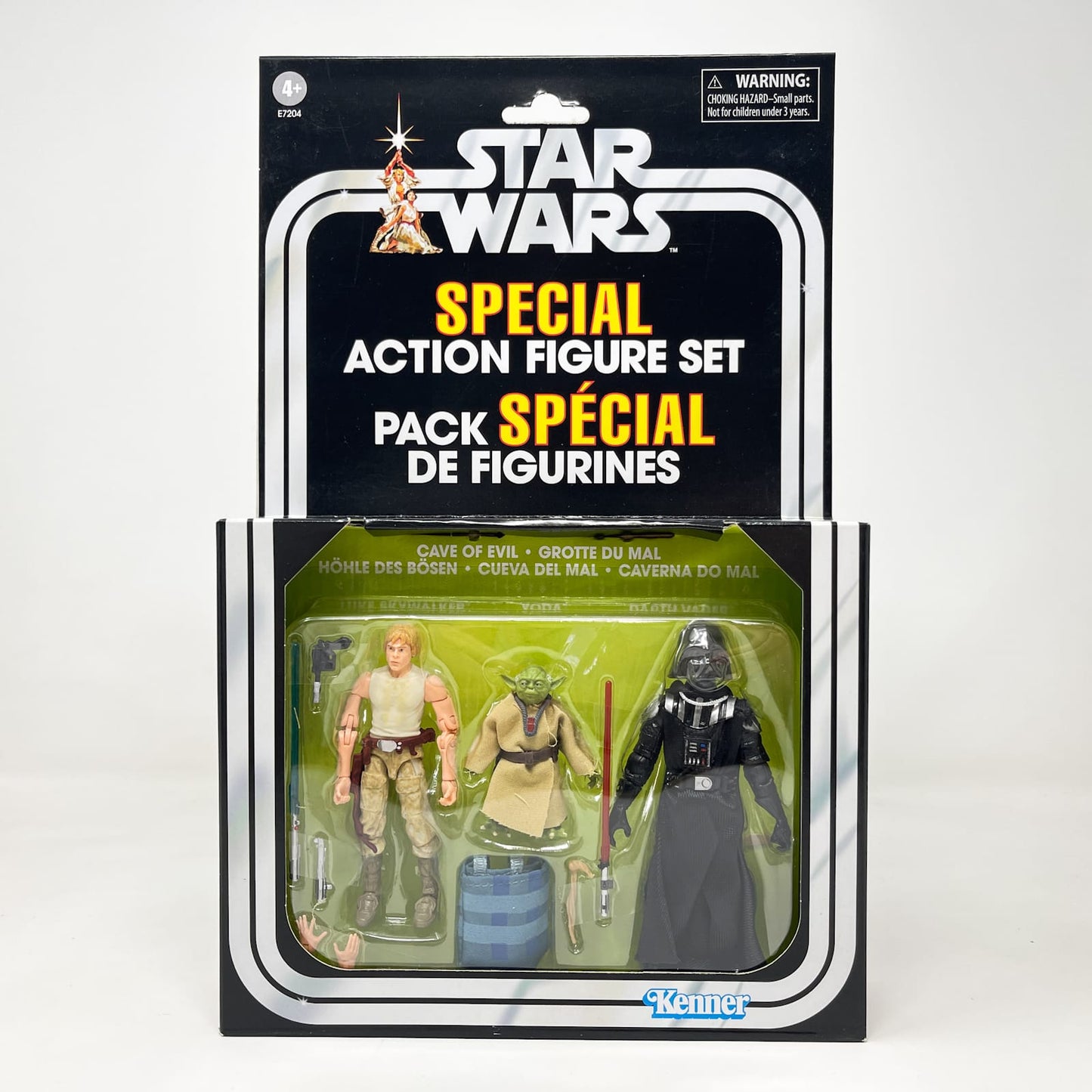 Vintage Hasbro Star Wars Vintage Collection Carded VC Multipack - Cave Of Evil - Luke - Yoda - Darth Vader (2019) - Hasbro Vintage Collection Special Action Figure Set