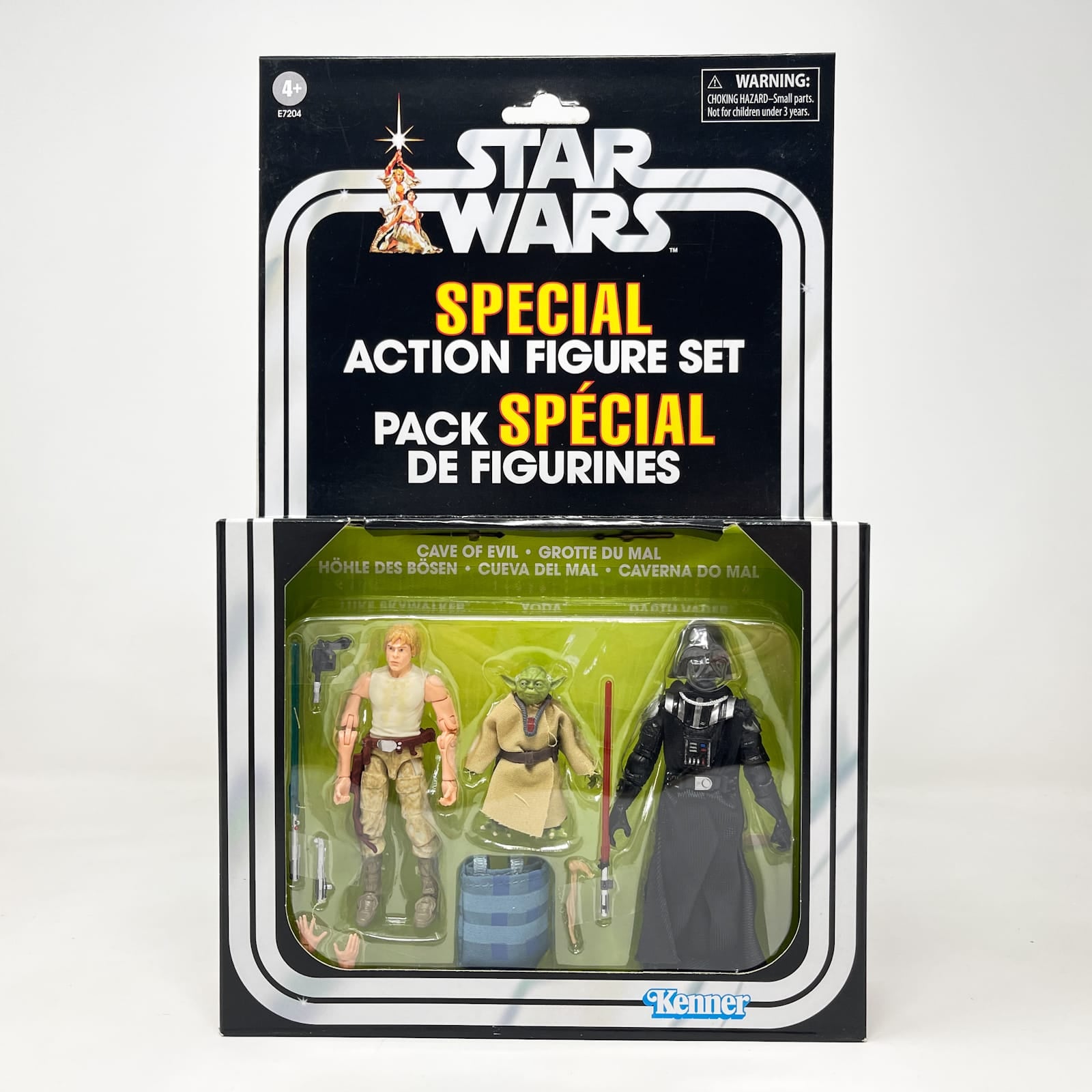 Vintage Hasbro Star Wars Vintage Collection Carded VC Multipack - Cave Of Evil - Luke - Yoda - Darth Vader (2019) - Hasbro Vintage Collection Special Action Figure Set