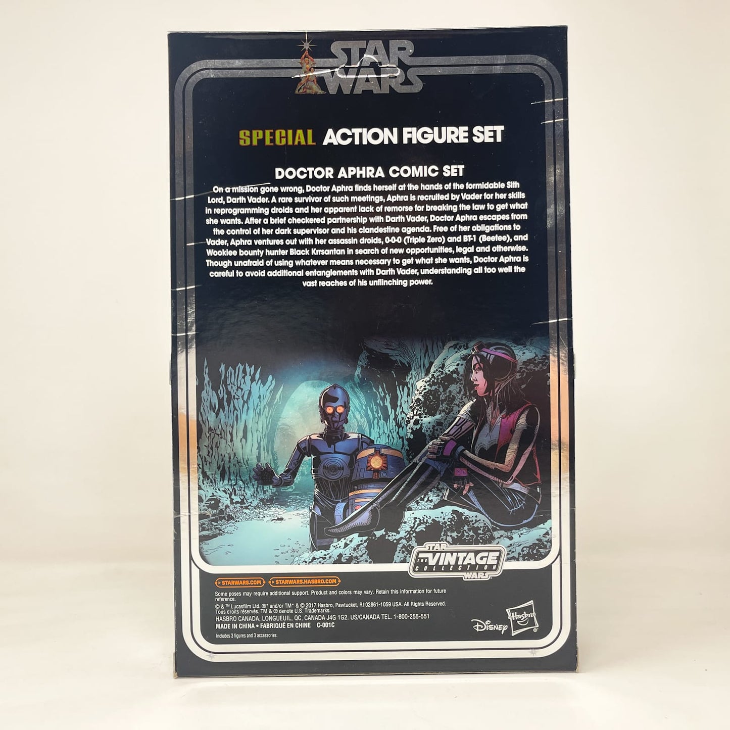 Vintage Hasbro Star Wars Vintage Collection Carded VC Multipack Doctor Aphra Comic 3-pack SDCC (Unpunched) - The Vintage Collection
