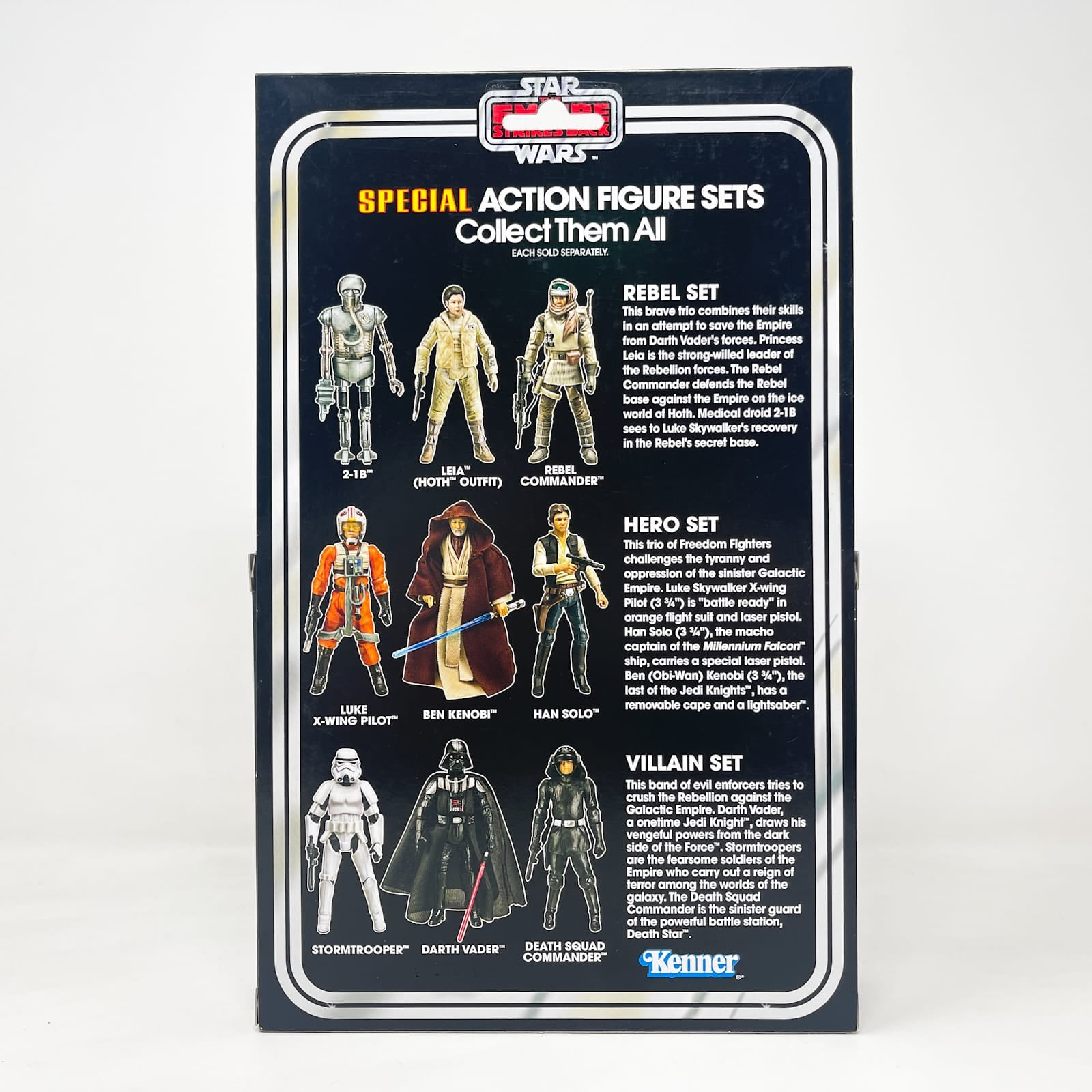 Vintage Hasbro Star Wars Vintage Collection Carded VC Multipack - Rebel Set - 2-1B, Leia Hoth, Rebelk Commander - Hasbro Vintage Collection Special Action Figure Set