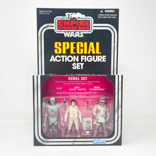 Vintage Hasbro Star Wars Vintage Collection Carded VC Multipack - Rebel Set - 2-1B, Leia Hoth, Rebelk Commander - Hasbro Vintage Collection Special Action Figure Set
