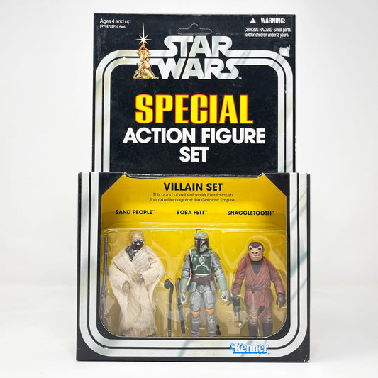 Vintage Hasbro Star Wars Vintage Collection Carded VC Multipack - Villain Set - Sand People,  Boba Fett, Snaggletooth  - Hasbro Vintage Collection (2012)