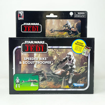 Vintage Hasbro Star Wars Vintage Collection Carded VC Speeder Bike & ROTJ Scout Trooper (Deluxe) - Hasbro Vintage Collection (2023)