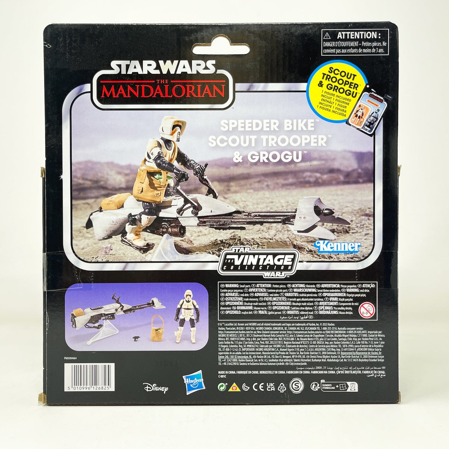 Vintage Hasbro Star Wars Vintage Collection Carded VC Speeder Bike - Scout Trooper & Grogu (Deluxe) - Hasbro Vintage Collection (2023)