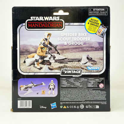 Vintage Hasbro Star Wars Vintage Collection Carded VC Speeder Bike - Scout Trooper & Grogu (Deluxe) - Hasbro Vintage Collection (2023)