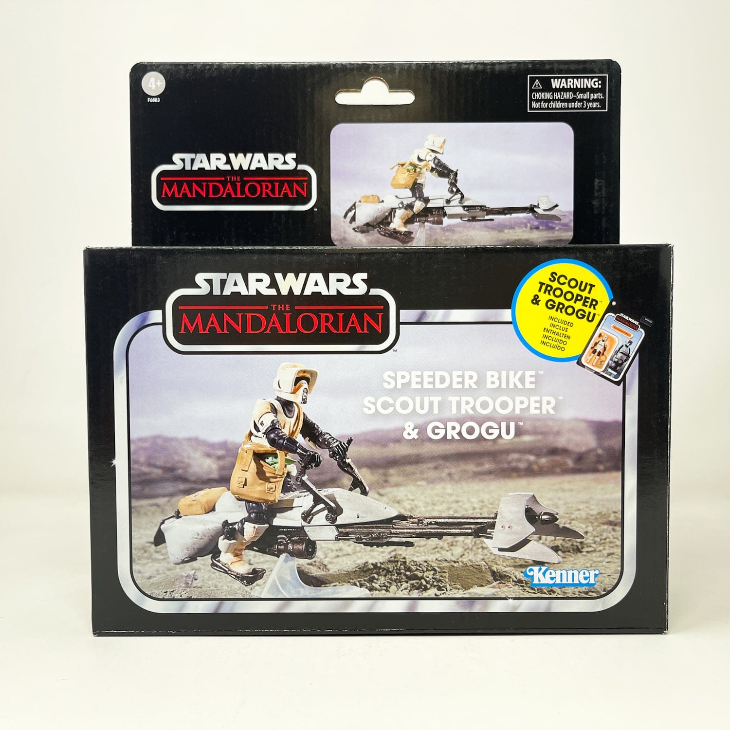 Vintage Hasbro Star Wars Vintage Collection Carded VC Speeder Bike - Scout Trooper & Grogu (Deluxe) - Hasbro Vintage Collection (2023)