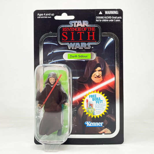 Vintage Hasbro Star Wars Vintage Collection Carded VC012 Darth Sidious FOIL (ROTS) - Hasbro Vintage Collection (2010)