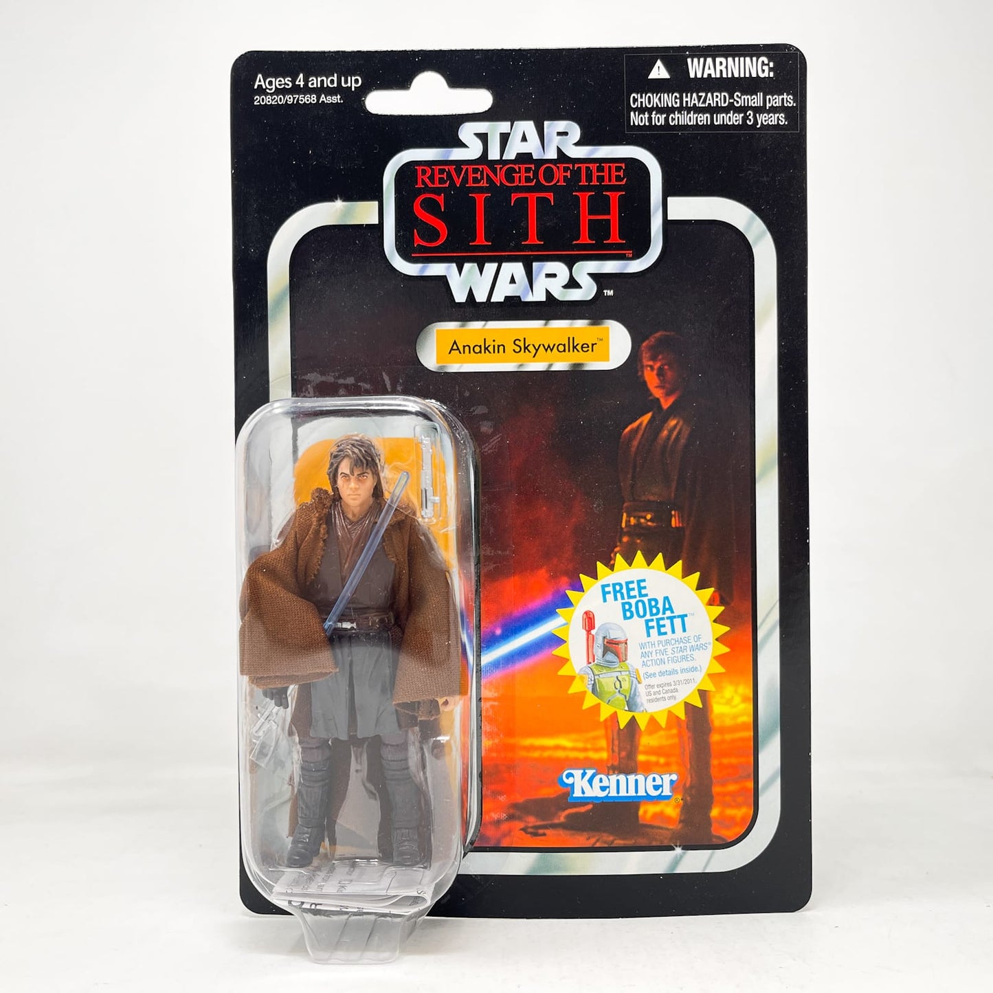 Vintage Hasbro Star Wars Vintage Collection Carded VC013 Anakin Skywalker (ROTS)2010 - The Vintage Collection