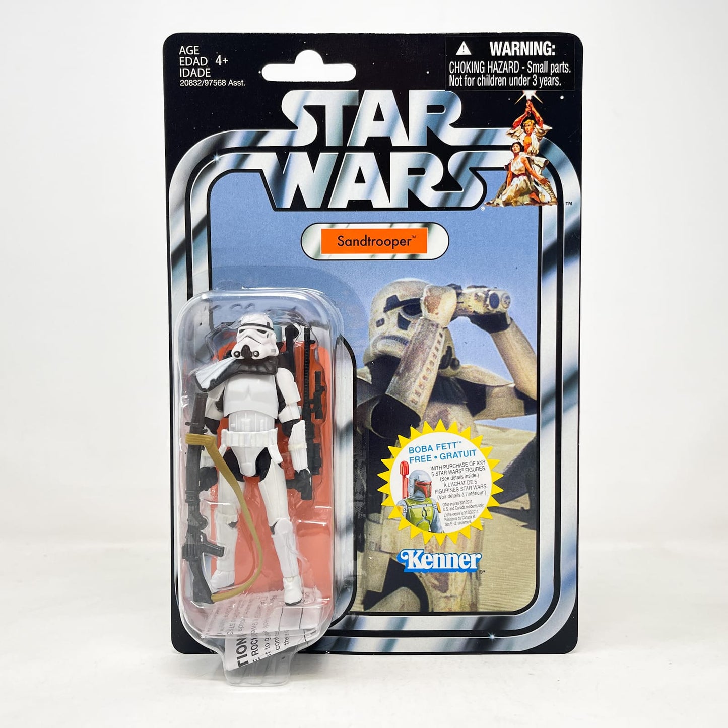 Vintage Hasbro Star Wars Vintage Collection Carded VC014 Sandtrooper Canadian - Corrected Boba Offer - The Vintage Collection (2010)
