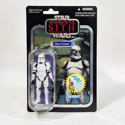 Vintage Hasbro Star Wars Vintage Collection Carded VC015 Clone Trooper (2010) - Foil Card Back - The Vintage Collection