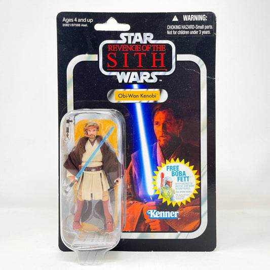 Vintage Hasbro Star Wars Vintage Collection Carded VC016 Obi Wan Kenobi - ROTS (2010) w/ Boba Fett Offer - The Vintage Collection