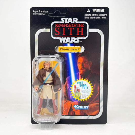 Vintage Hasbro Star Wars Vintage Collection Carded VC016 Obi Wan Kenobi - ROTS (2010) w/ Boba Fett Offer - The Vintage Collection