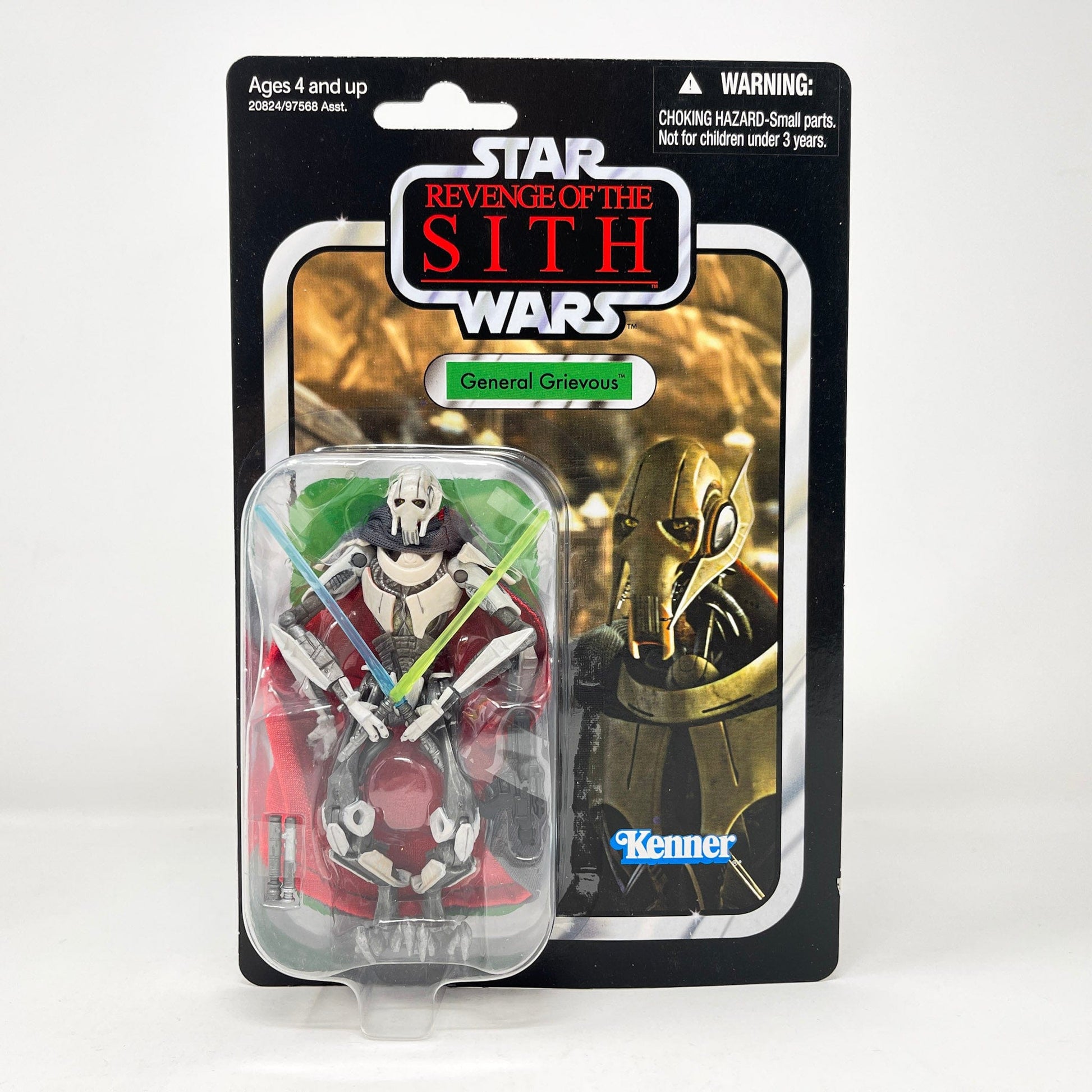 Vintage Hasbro Star Wars Vintage Collection Carded VC017 General Grievous (2010) Offerless - The Vintage Collection