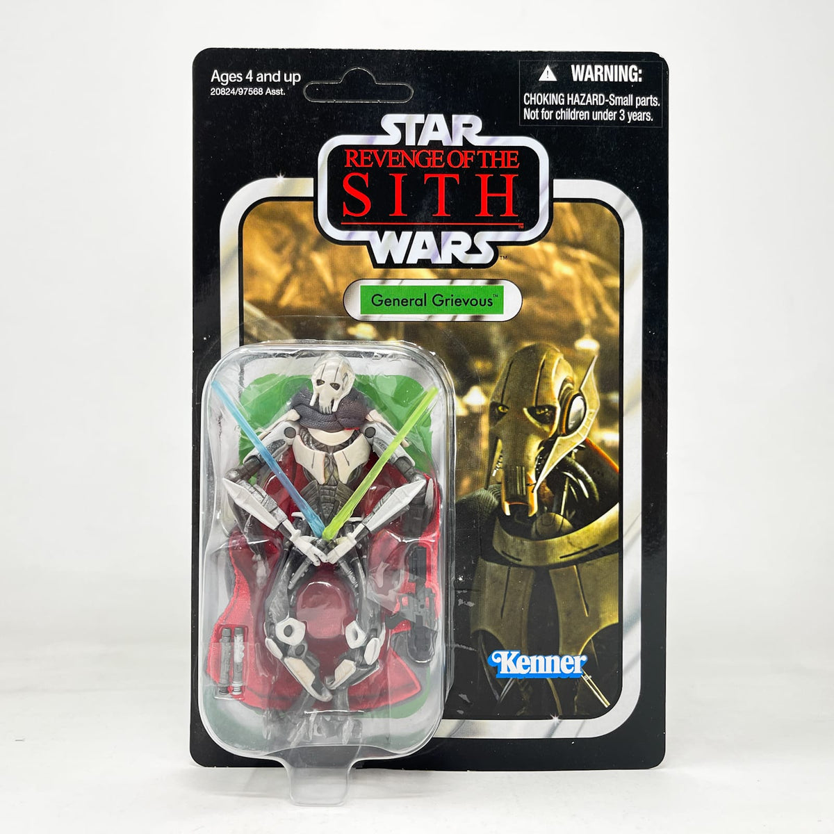 Vintage Hasbro Star Wars Vintage Collection Carded VC017 General Grievous (2010) Offerless - The Vintage Collection