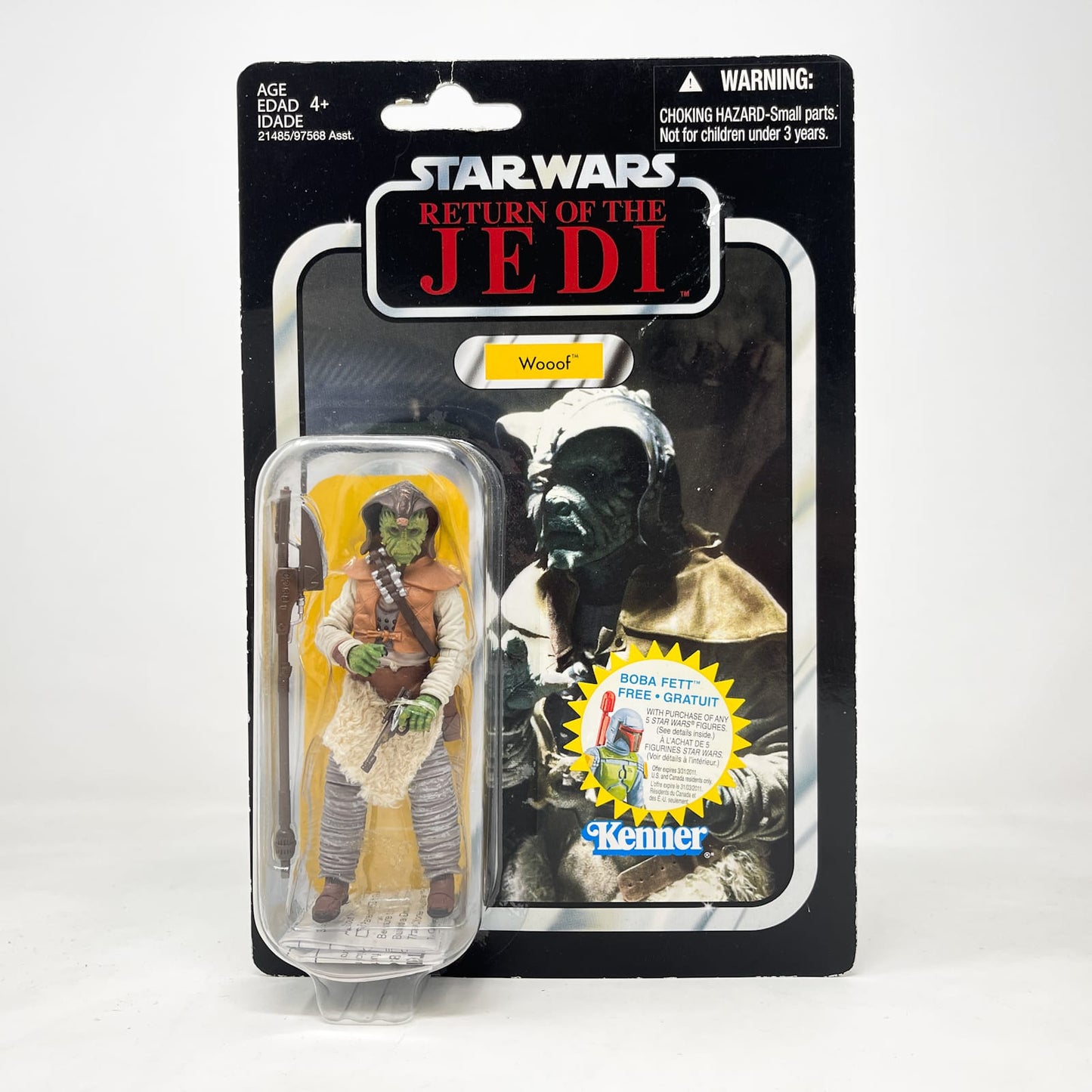 Vintage Hasbro Star Wars Vintage Collection Carded VC024 Wooof - Canadian Corrected Fett Offer - Hasbro Vintage Collection (2010)