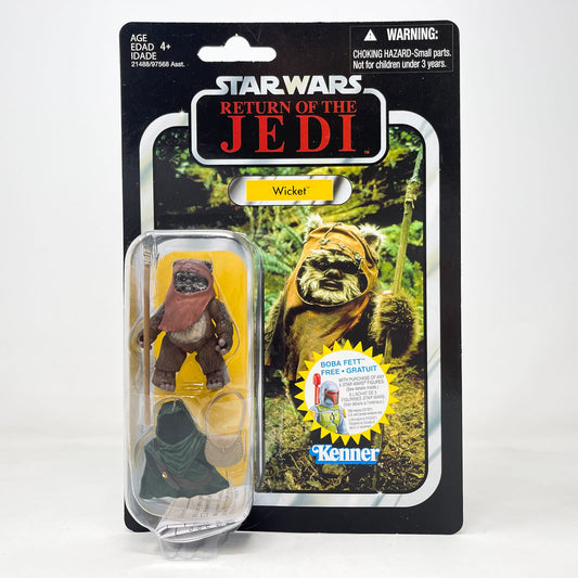 Vintage Hasbro Star Wars Vintage Collection Carded VC027 Wicket - Canadian Corrected Boba Fett Offer - The Vintage Collection (2010)