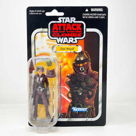 Vintage Hasbro Star Wars Vintage Collection Carded VC030 Zam Wesell - AOTC (2010) - Offerless - The Vintage Collection Hasbro Star Wars