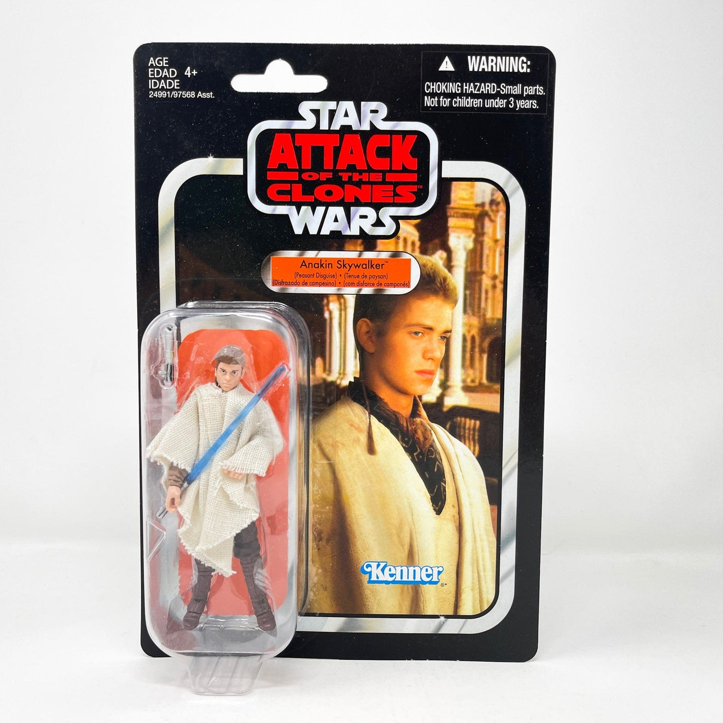 Vintage Hasbro Star Wars Vintage Collection Carded VC032 Anakin Skywalker - Peasant Disguise (2010) Canadian Offerless - The Vintage Collection Hasbro Star Wars