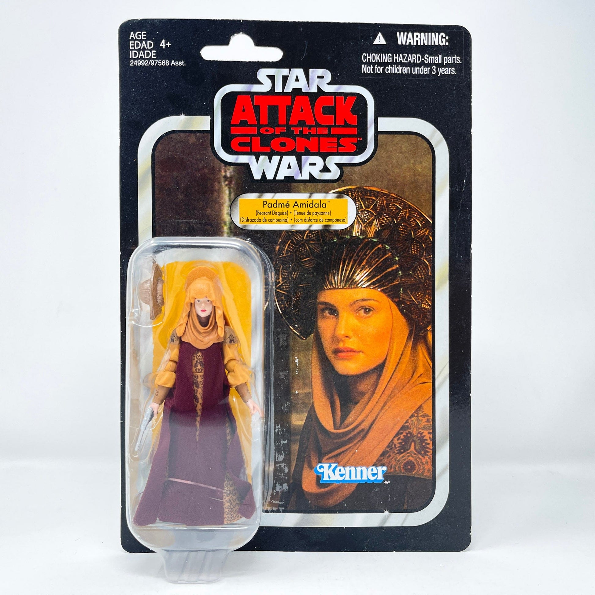 Vintage Hasbro Star Wars Vintage Collection Carded VC033 Padme Amidala - Peasant Disguise (2010) Canadian Offerless - The Vintage Collection Hasbro Star Wars