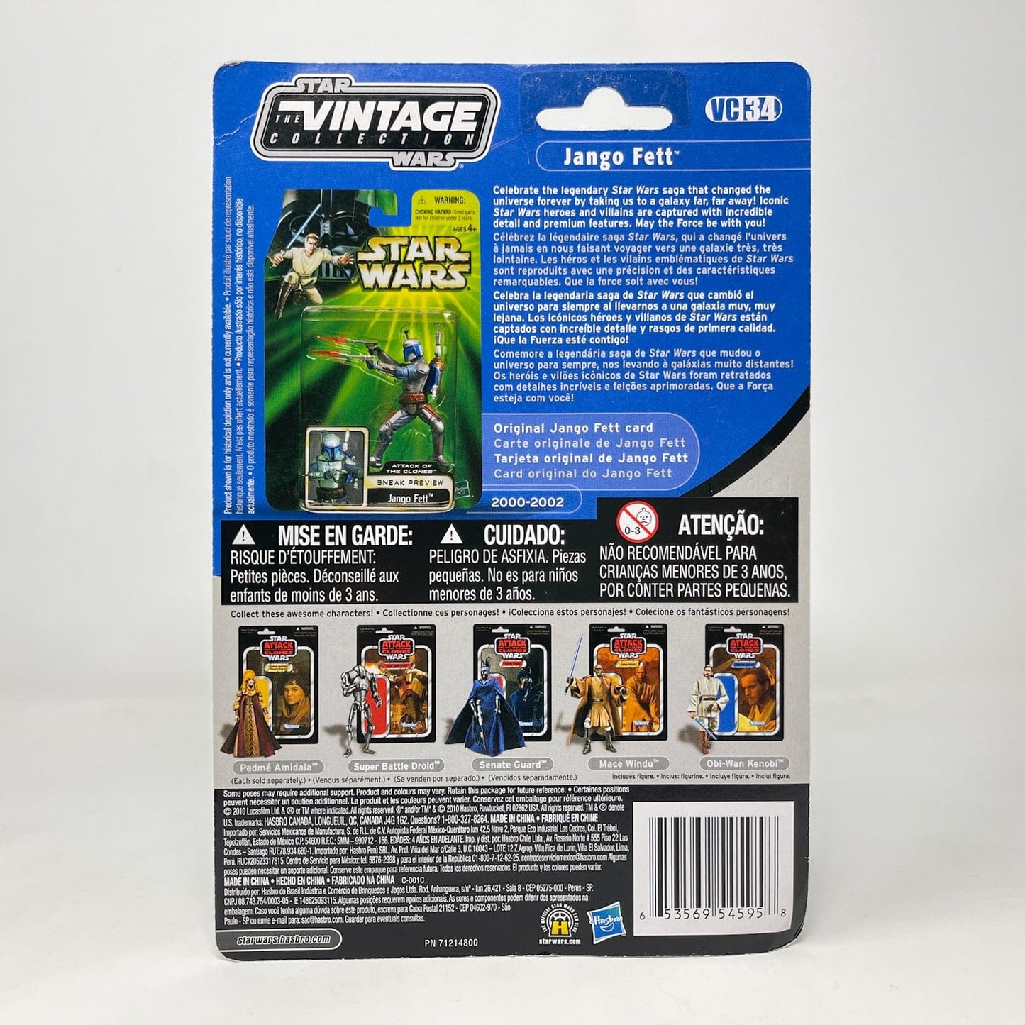 Vintage Hasbro Star Wars Vintage Collection Carded VC034 Jango Fett - ATOC (2011) - The Vintage Collection Hasbro Star Wars