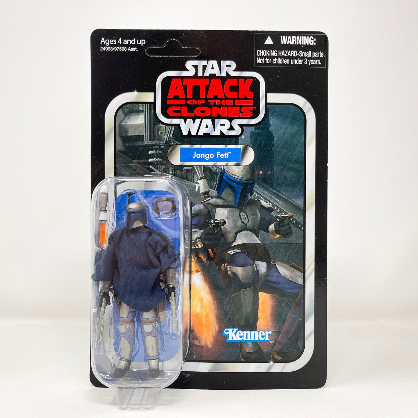 Vintage Hasbro Star Wars Vintage Collection Carded VC034 Jango Fett - ATOC (2011) Unpunched - The Vintage Collection Hasbro Star Wars