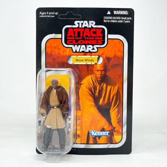 Vintage Hasbro Star Wars Vintage Collection Carded VC035 Mace Windu (2010) - The Vintage Collection Hasbro Star Wars