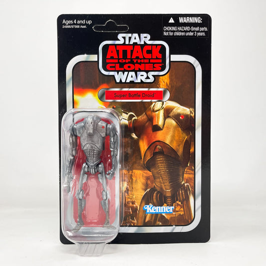 Vintage Hasbro Star Wars Vintage Collection Carded VC037 Super Battle Droid (2011) Unpunched - The Vintage Collection Hasbro Star Wars