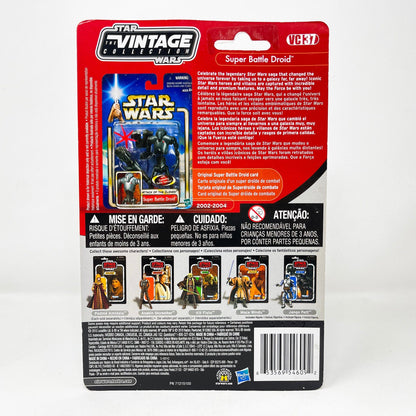 Vintage Hasbro Star Wars Vintage Collection Carded VC037 Super Battle Droid - AOTC (2010) Canadian Offerless - The Vintage Collection
