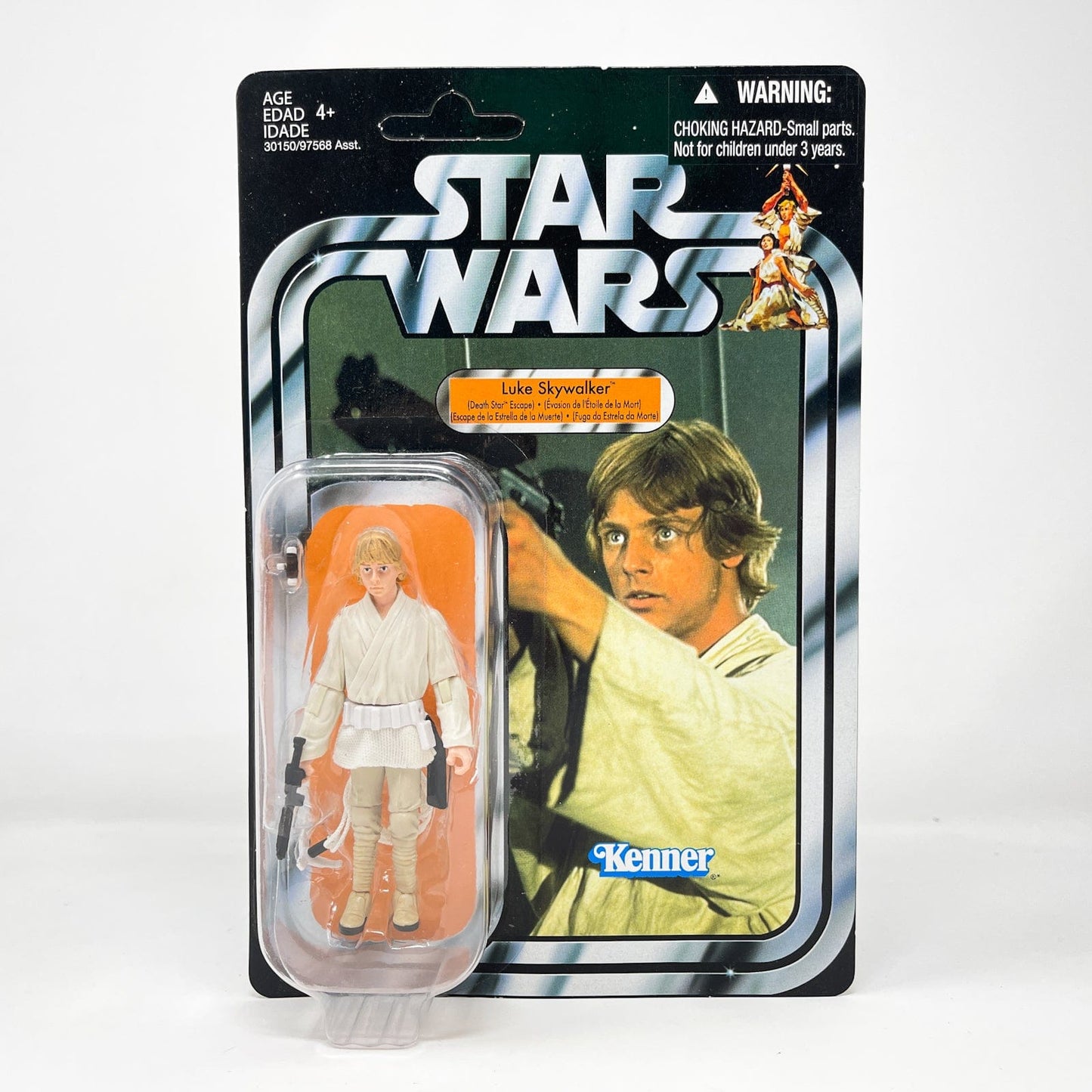Vintage Hasbro Star Wars Vintage Collection Carded VC039 Luke Skywalker - Death Star Escape (Canadian Cardback) 2011 - The Vintage Collection