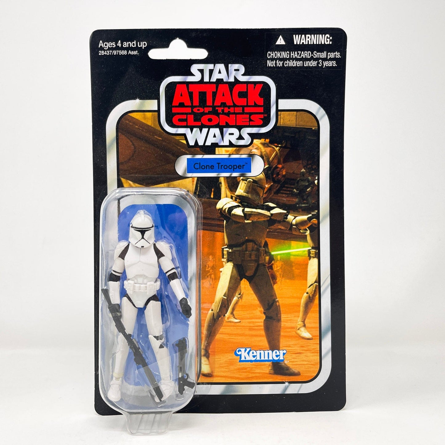 Vintage Hasbro Star Wars Vintage Collection Carded VC045 Clone Trooper - AOTC (2010) Offerless - The Vintage Collection