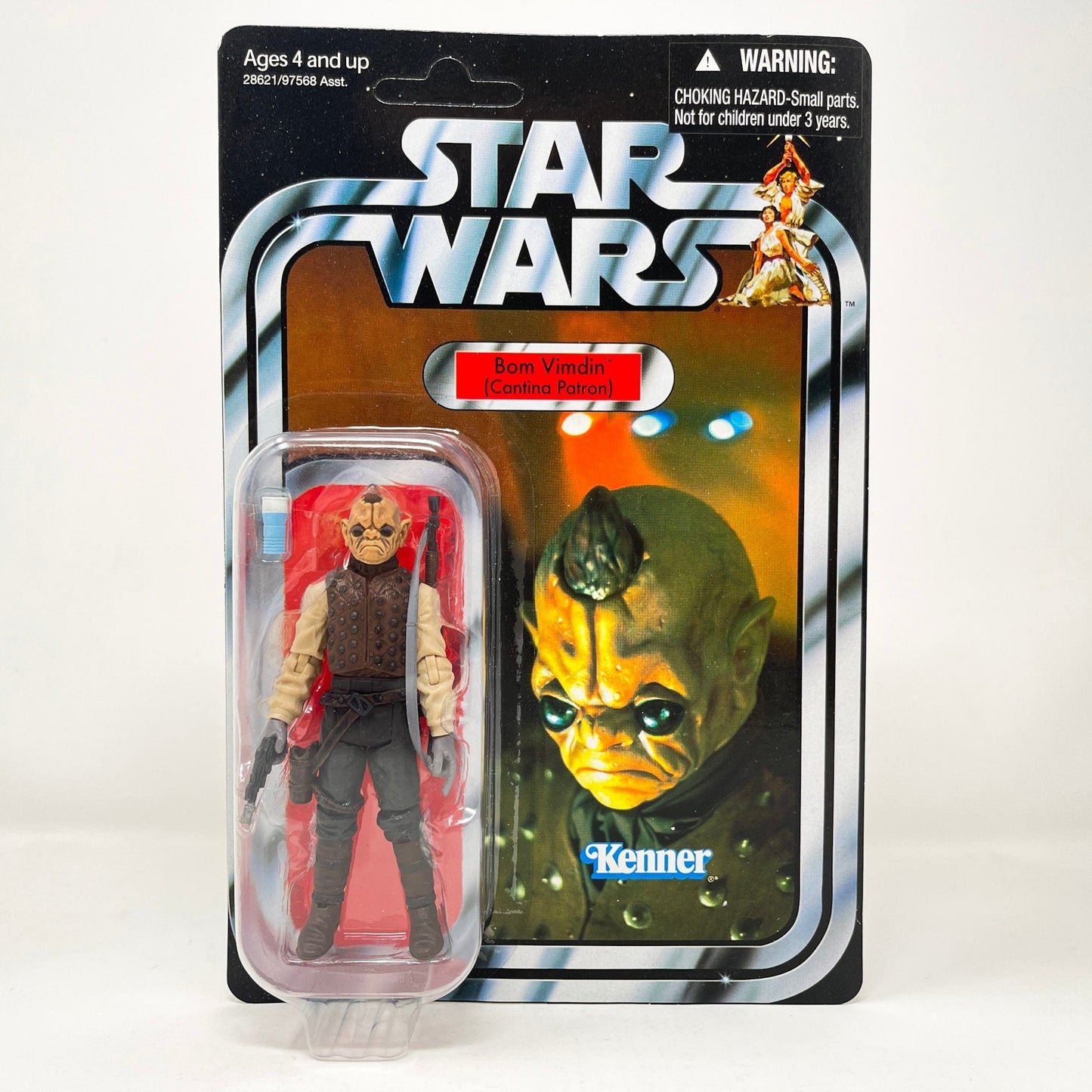 Vintage Hasbro Star Wars Vintage Collection Carded VC053 Bom Vimdin - Cantina Patron (2011) Unpunched - The Vintage Collection