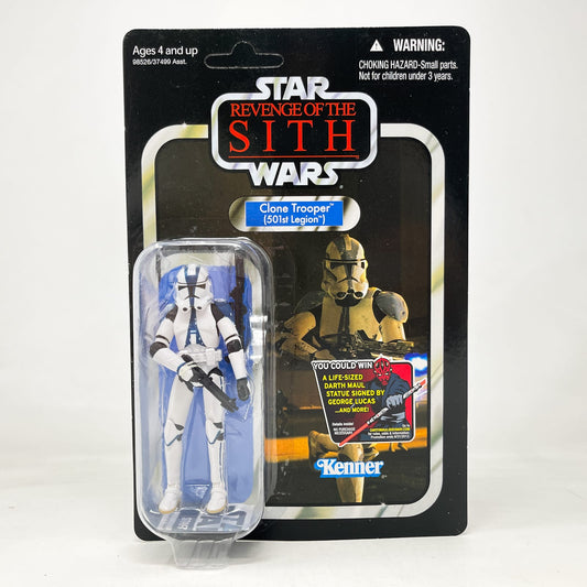 Vintage Hasbro Star Wars Vintage Collection Carded VC060 Clone Trooper - 501st Legion (2012) - The Vintage Collection Hasbro Star Wars