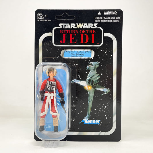 Vintage Hasbro Star Wars Vintage Collection Carded VC063 B-Wing Pilot (Keyan Farlander) Canadian Return Cardback - Hasbro Vintage Collection (2011)